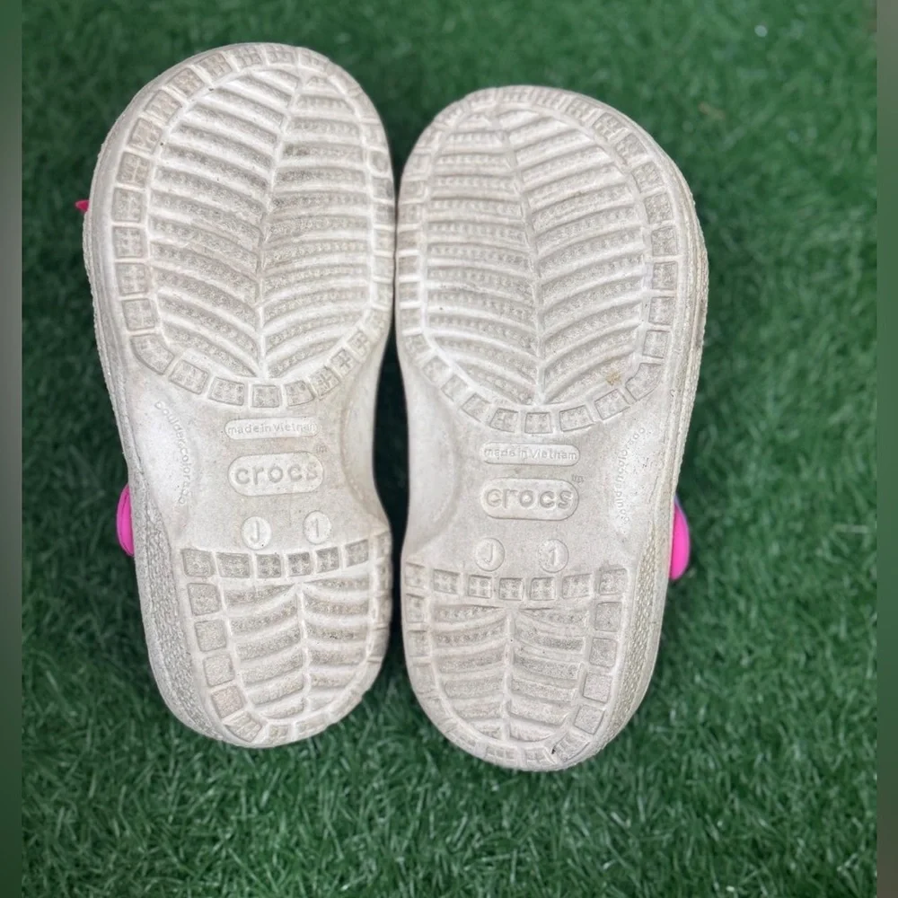Crocs Colorful Kids Clogs with‎ Bows J-1